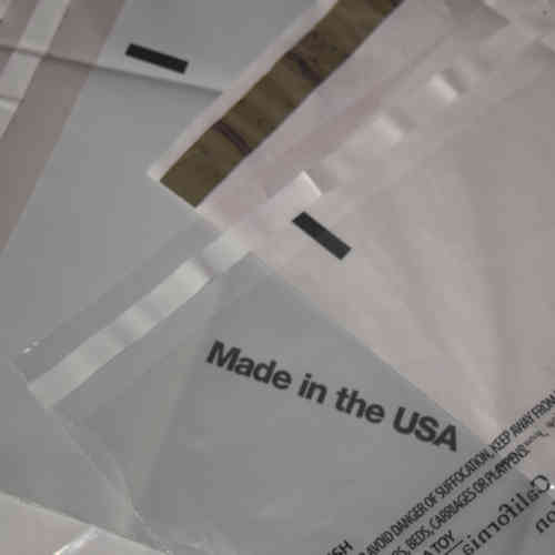 Adhesive Tape Bags produced by California Plastix